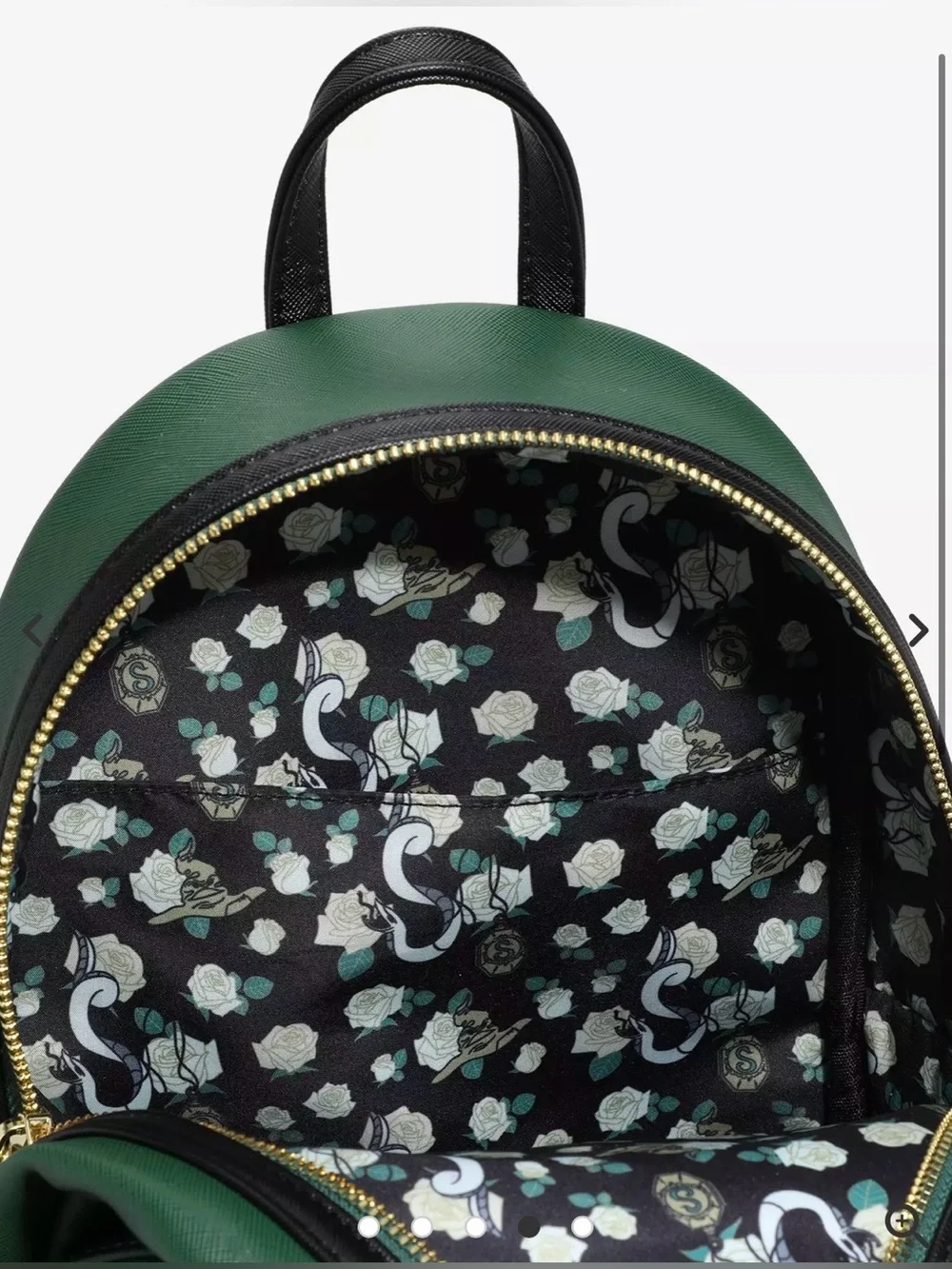 NWOT Loungefly Harry Potter Slytherin Mini Backpack with matching Cardholder!